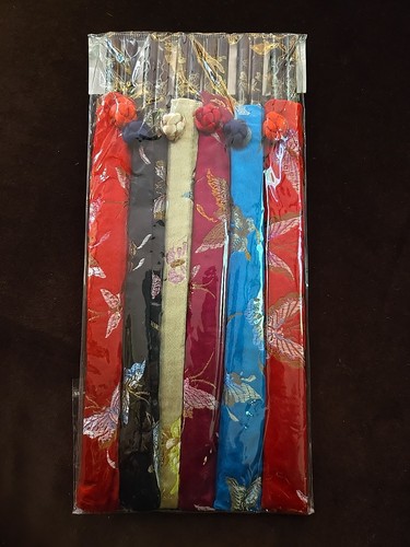 Set 6 Bacchette Colorate Porta Tessuto Sigillate in Plastica Nuove - Foto 1 di 4