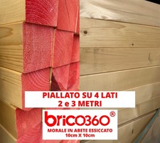 MORALE LISTELLO IN LEGNO ABETE PIALLATO 10x10cm GAZEBI IMBALLAGGI CARPENTERIA