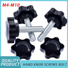 Star Hand Knob Screw M4 M5 M6 M8 M10 Carbon Steel Thumb Bolt 2-10PCS
