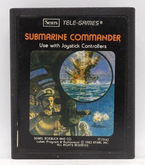 Submarine Commander - Authentic Atari 2600, 1982 Authentic Cart Only