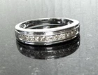 Vintage 925 Sterling Silver Diamond Band Ring Unisex Size 7 JWBR