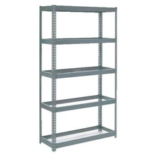 Boltless Extra Heavy Duty Shelving 48"W x 24"D x 96"H 5 Shelves No Deck