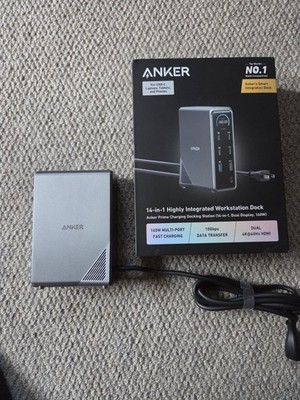 Anker Prime Docking Station 14-Port 160W USB-C 10Gbps Transfer Smart Interface