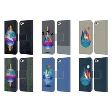 DAVE LOBLAW CONTEMPORARY ART LEATHER BOOK WALLET CASE FOR APPLE iPOD TOUCH MP3