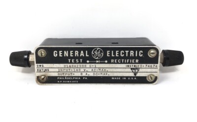 General Electric Test Rectifier 140V AC Max Input - 8A DC Max Output GEI-74674