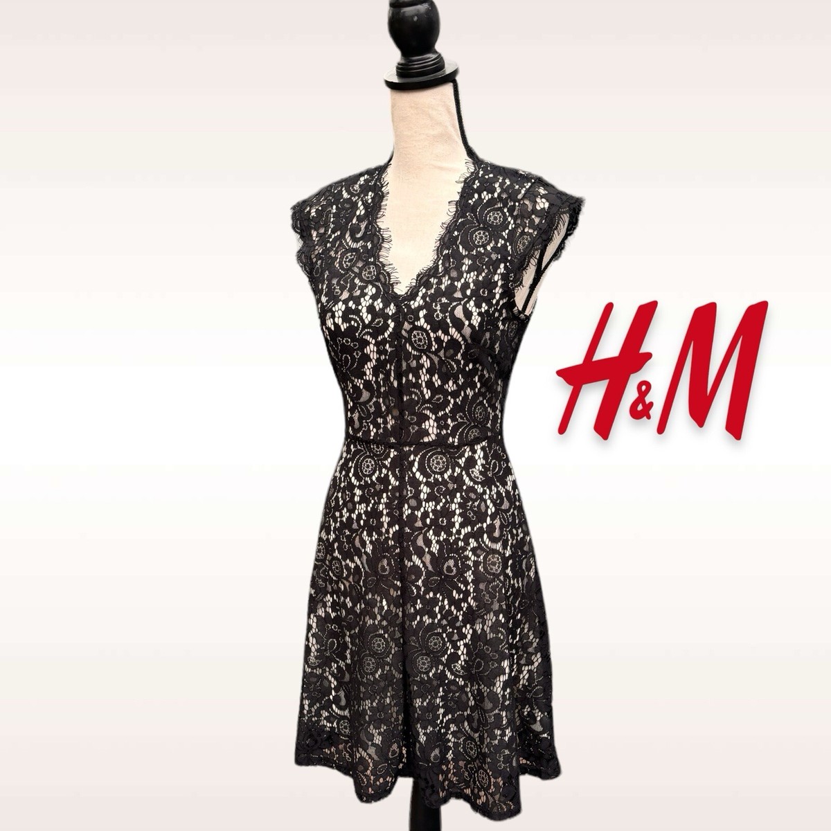 knee length dresses for ladies H&M Black Lace Dress 6 main image 1