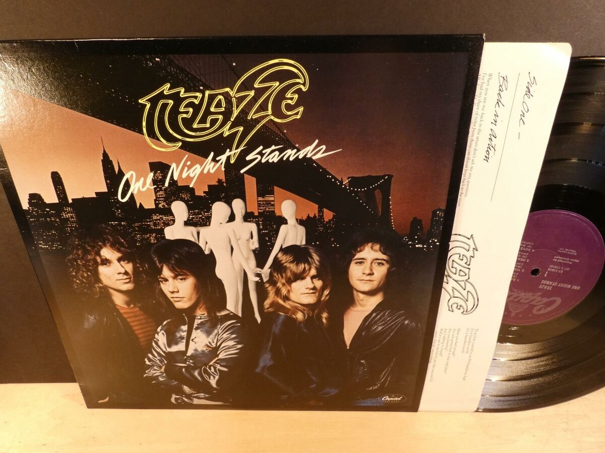 TEAZE ONE NIGHT STANDS HARD ROCK 33 RPM LP VINYL ALBUM