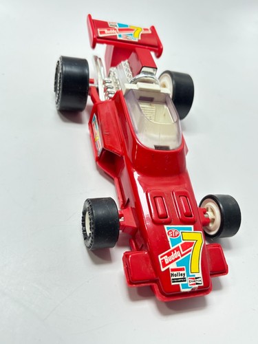 Buddy L. Dragster Japan VTG Red Race Car Holley Champion 7 STP Red Metal Plastic - Picture 2 of 7