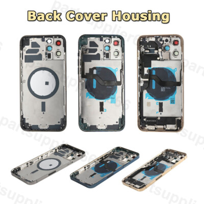 Back Cover Housing Battery Door for iPhone X XR XS Max 11 12 Pro 13 Mini SE2 Lot