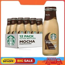 Starbucks Frappuccino Coffee Drink, Mocha Flavored, 13.7 Fl. oz Bottles -12 Pack