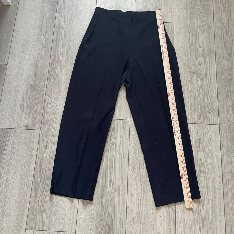 Lauren Vidal Women's Tapered High Rise Capsyl Miracle Dress Pant T1 Blue  - Image 3 of 4