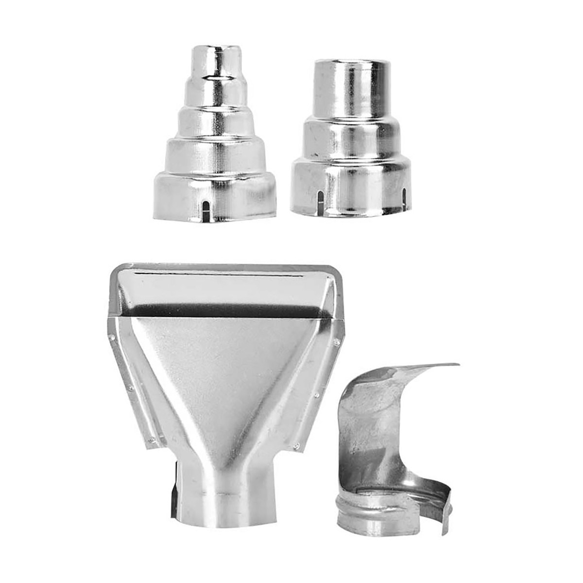 Heat Gun Tips For Milwaukee M18 Heater Tools – 4-Piece Stainless Steel Industrial Nozzle Kit For Shrink Wrap, Soldering & Crafting