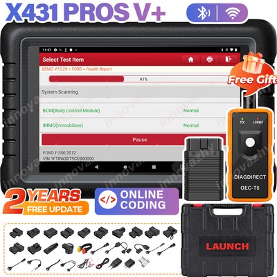 LAUNCH X431 PROS V PRO Car Scanner Bidirectional Diagnostic Tool Key Coding TPMS