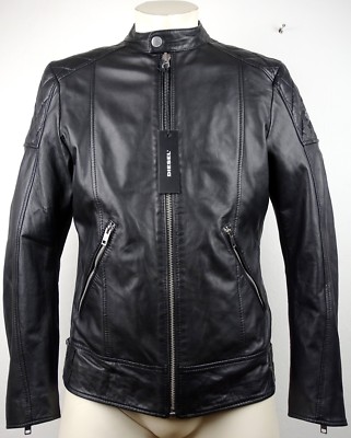DIESEL L-MARTON JACKET Leather Lederjacke Herren Bikerjacke NEU mit  ETIKET