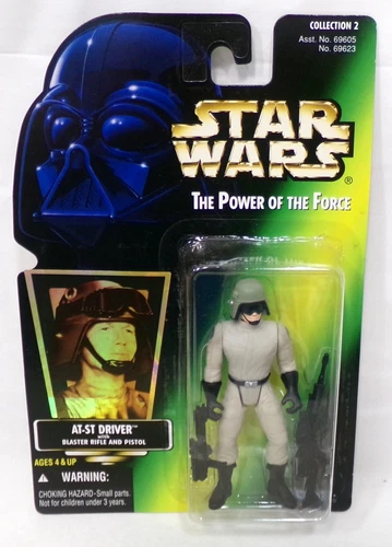 Kenner Star Wars POTF Power of the Force  Foil Card AT-ST Driver 3.75" Figure