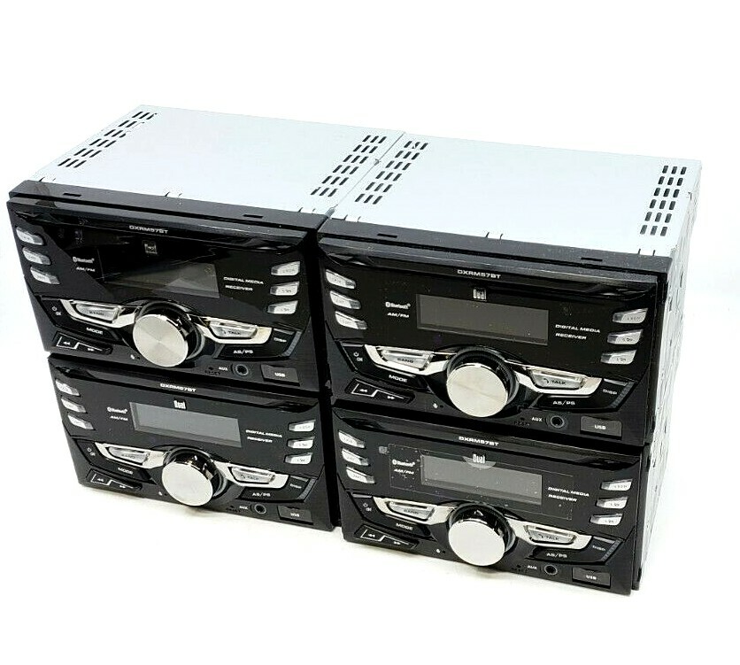 Lot of 4 Dual Electronics 50W 4channel AM/FM Receiver (DXRM57BT) NO