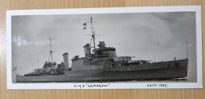 Original 1937 Photo Royal Navy Cruiser HMS GLASGOW 20x8cm