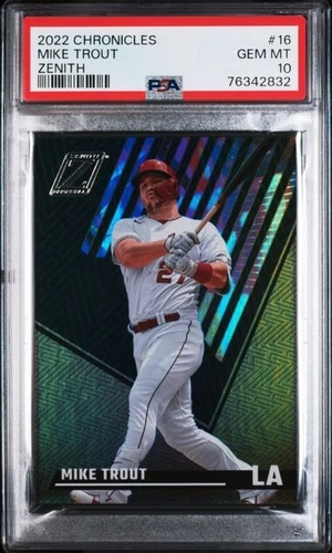 2022 Panini Chronicles Zenith #16 Mike Trout PSA 10 GEM MINT Los Angeles Angels