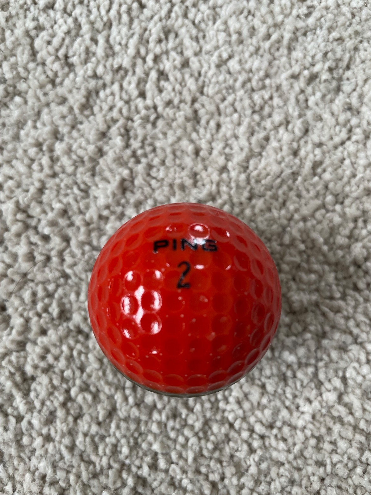 Ping two tone red and gold golf ball eBay