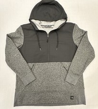 The North Face Women  s 1/2 Zip Tech Sherpa Fleece Hoodie Pullover XL Gray