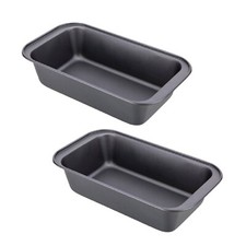 2 PACK Small 1lb Goldflon Non Stick Bread Loaf Cake Baking Pan Tin