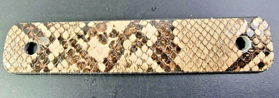 HANDMADE FAUX PYTHON SNAKE HAIR STICK PIN BARRETTE leather ACCESSORY NEW