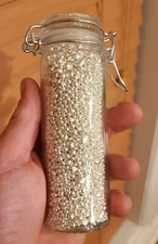 10 GRAMS OF .9999 FINE SILVER SHOT! PURE in Glass Vial! bullion rounds coins bar