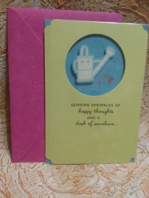 ^ Sincere Hallmark Card Hope You're Back In Bloom Soon Sending Happy Thoughts