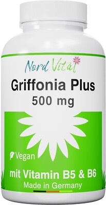 500 mg Griffonia mit natürlichem 5-HTP - Vitamine B5 und B6 -deutsche Produktion