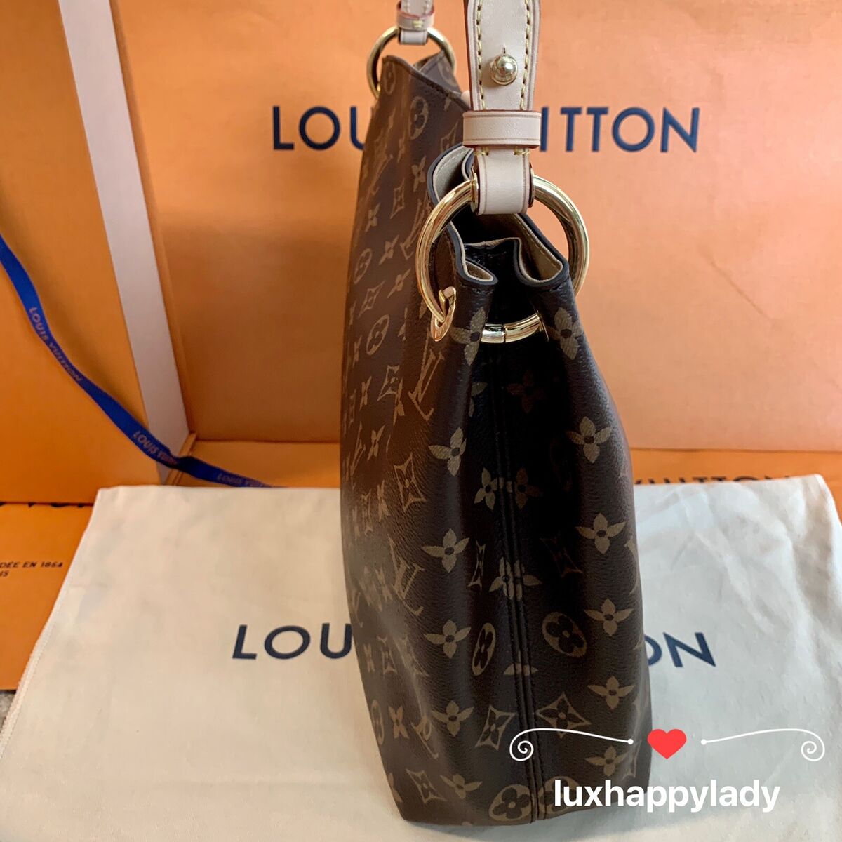 Louis Vuitton Graceful Tote PM Brown Canvas for sale online Louis Vuitton Graceful Tote PM Brown Canvas for sale online