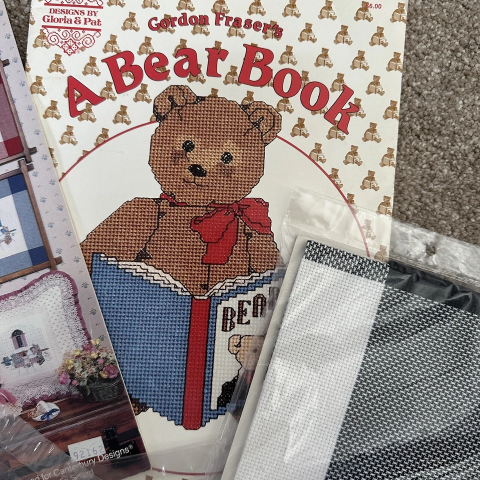 Quaint & Collectible Counted Crossstitch HopScotch Pkg Fabric Craft Color Block - Image 4 of 4