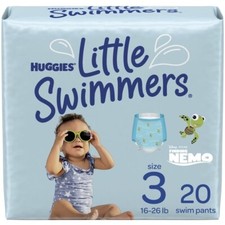 NEW Huggies Little Swimmers Swim Diapers, Size 3 Small, 20 Ct, 1 Best Rated