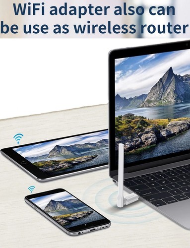 NewFast N300 Wi-Fi USB Adapter/Dongle+Hotspot with External Adjustable Antenna - Picture 12 of 19
