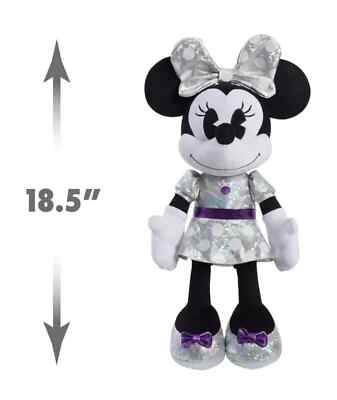 Disney Minnie Mouse 100th 18.5'' inches Large Plush  New