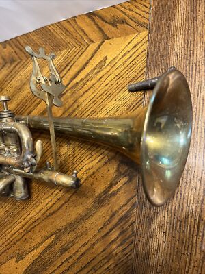 Antique Universelle De Paris Couesnon & Cie Brass Cornet Complete