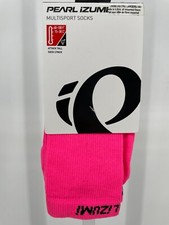 Pearl Izumi Attack Tall Sock 3 Pack Size XL Screaming Pink Quick Dry USA Made