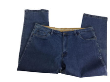 Men's Jeans W46 X L32 Smith's Workwear 5 Pockets Blue Denims,