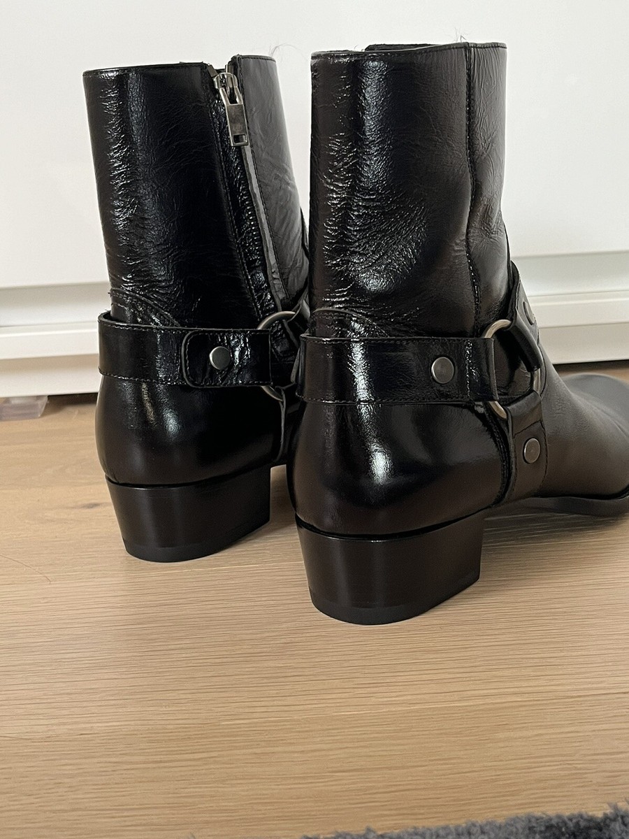 Saint Laurent YSL Wyatt Harness Boots. Black. US Size 41.5 Saint Laurent YSL Wyatt Harness Boots. Black. US Size 41.5