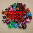 Chessex Dice Different Sizes and Colors