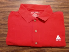 CITGO Polo Shirt Men's red X-Large Fuel Gas Station Employee Uniform Petrol -NEW