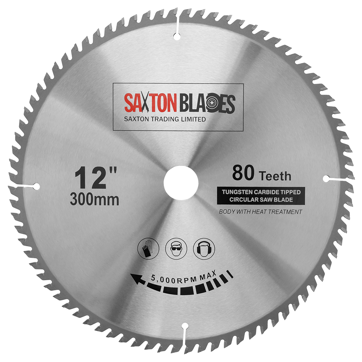 Saxton TCT Circular Wood Saw Blade 300mm x 30mm x 80T for Dewalt Bosch Makita