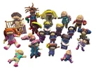 Vintage 80s Lot of 21 Cabbage Patch Kids Mini Figurines PVC Articulate Estate