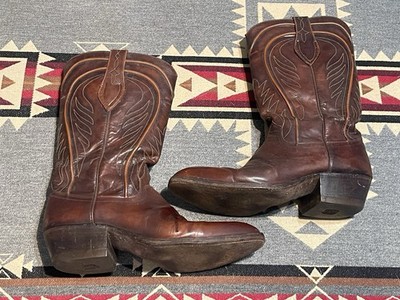 Vintage Dan Post 6683 Spain French Toe Cherry Western Cowboy Boots Men's 9 D