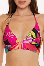 SOLAR FLORAL HALTER