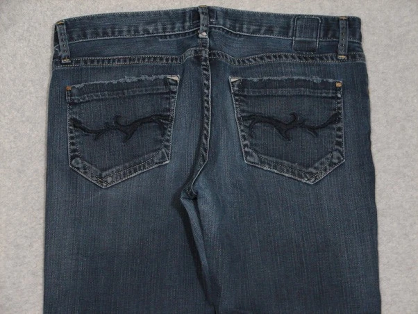 QD05438 **SIGNO DORADO** JEANS MUJER FRONTERA PIERNA RECTA TOBILLO talla 27 AZUL OSCURO Foto 3 de 4