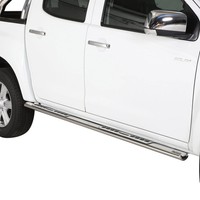 Stahl Seitenschweller Schwellerrohre FüR Isuzu D-Max Double Cab 2012-2019 Grau