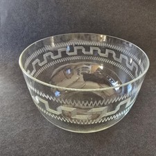 Ciotola da dito in vetro inciso edoardiano