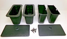 13-18 19-25  Dodge Ram Rear Floor Storage Bin Compartment Set Pair Charcoal