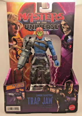 New 2026 Masters of The Universe Cannon Transform Trap Jaw Action Figure