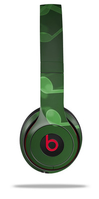 Skin Wrap for Beats Solo Wireless 2 3 4 Bokeh Music Green SKIN ONLY